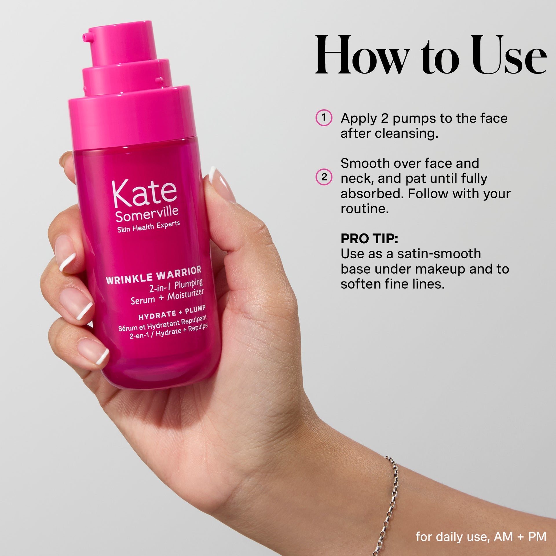 Wrinkle Warrior® 2-in-1 Plumping Serum + Moisturiser
