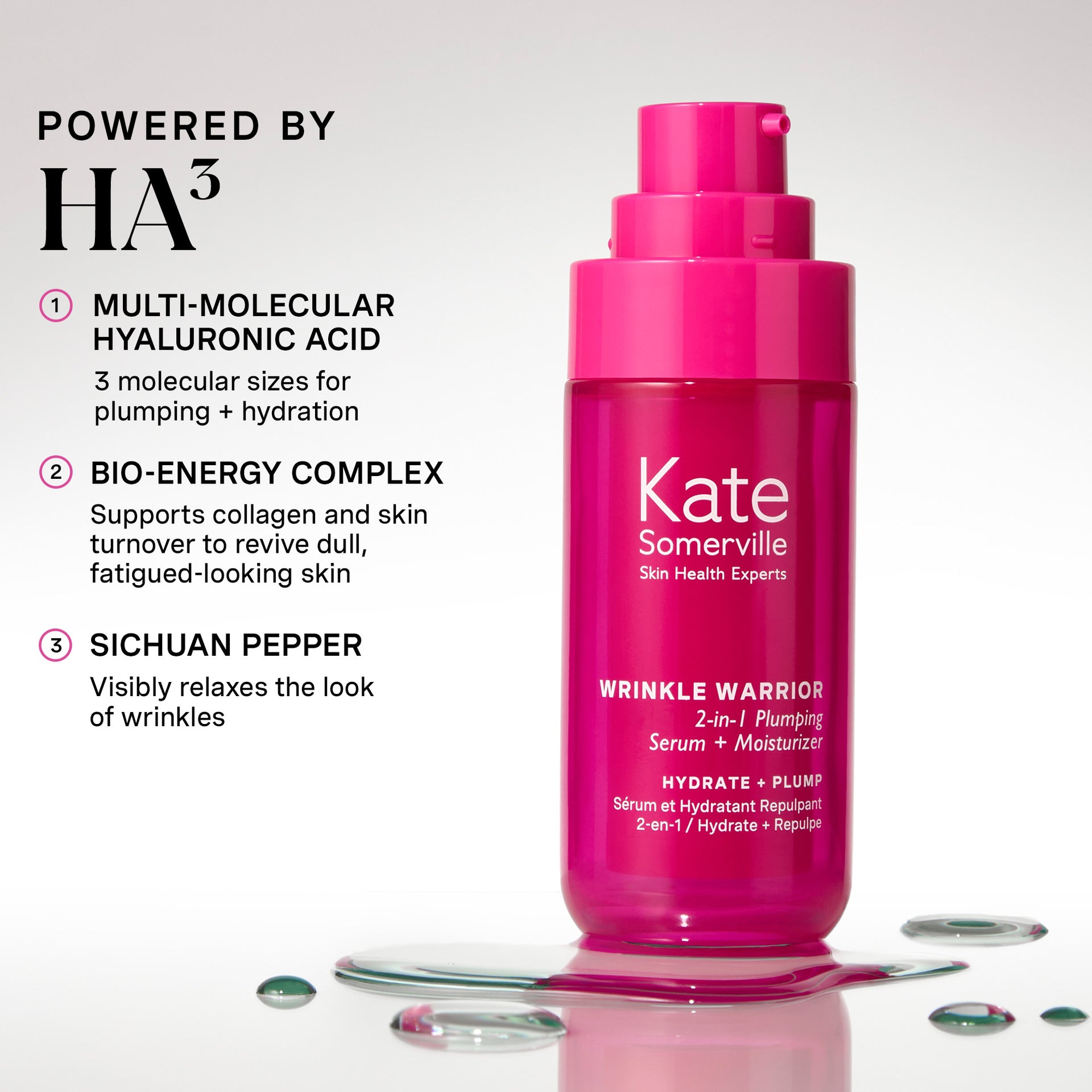 Wrinkle Warrior® 2-in-1 Plumping Serum + Moisturiser